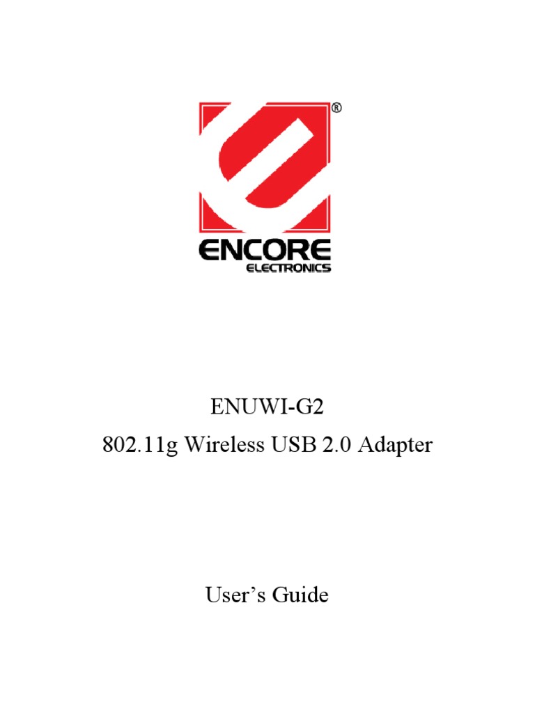 encore ieee802 11g wireless usb adapter